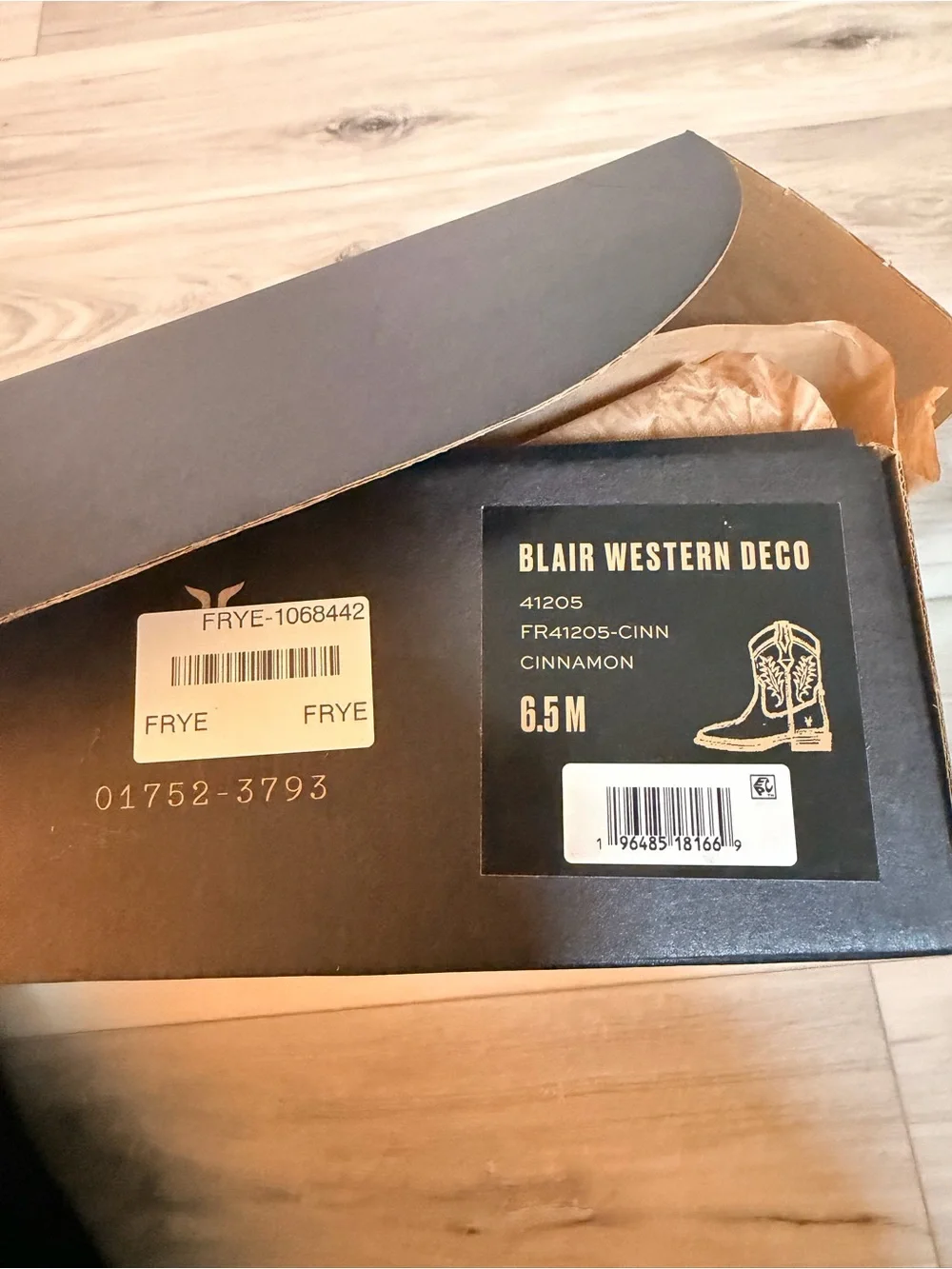 Frye Blair Western Deco Leather Boots 6.5 NIB